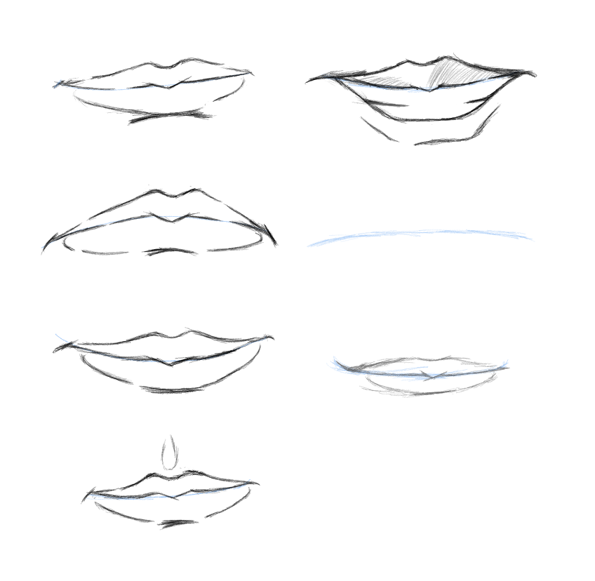 Earlier this week, I felt compelled to practice drawing mouths. I'm still working on a bigger project so this will probably be it for a bit. Special thanks to @howtodrawcomics' tutorial! #art #sketch #drawing #ArtistOnTwitter #ComicArt
