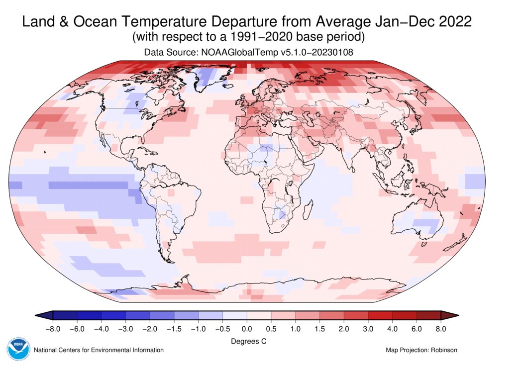 ⚠️ NCEI will switch to an updated version of the NOAAGlobalTemp dataset that has full global coverage with the release of the January 2023 Global Climate report on February 14, 2023. bit.ly/NOAAGlobalTemp #GlobalClimate #Climate #Data