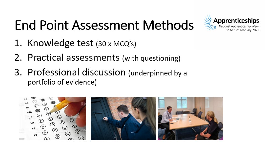 <a href="/CheshireFire/">Cheshire Fire and Rescue Service</a> FF &amp; Community Safety Apprentices have completed their End Point Assessments with <a href="/SFJAwards/">SFJ Awards</a>

✅  Knowledge Test
✅ Practical Assessment 
💻  Risk reduction advice presentation 
🏠 Safe and Well Assessment
✅ Professional Discussion

Thanks <a href="/CheshireCollSW/">Cheshire College - South & West</a> #NAW2023