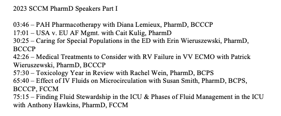 PharmacyToDose's tweet photo. 🚨NEW POD ALERT🚨
2023 SCCM PharmD Speakers Part I

Guests include: 
@lemieuxVUDINE @Cait_Centra @EDWieru @pwierusz  @wein_rachel  @SESmithPharmD @iamahawkins 

Download/subscribe: https://t.co/dQNwkc6e6V

@accpcritprn @QxMD @PharmacyPodcast 
#PharmICU #TwitteRX #critPRN #MedEd https://t.co/aXRecDnHbf