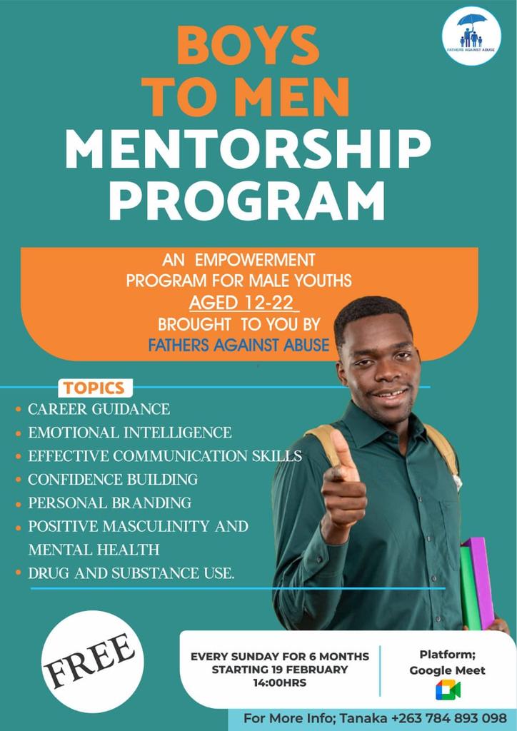 The program is now for free

<a href="/ZMunandi/">Mamthembo ♥️</a> <a href="/BrightN69201732/">Kingbry22</a> <a href="/DumisaniNgwesto/">Dumisani Ngwenya</a> <a href="/FAA_Zim/">Fathers Against Abuse</a>