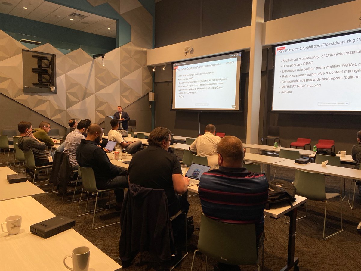 Netenrich's tweet image. Netenrich worked w/ Google’s Customer Engineering team while attending recent security workshop in Austin. The group immersed themselves in @chroniclesec suite &amp;amp; our #ResolutionIntelligence Cloud to get hands-on experience w/ data, analytics &amp;amp; automation to gain ops efficiencies.