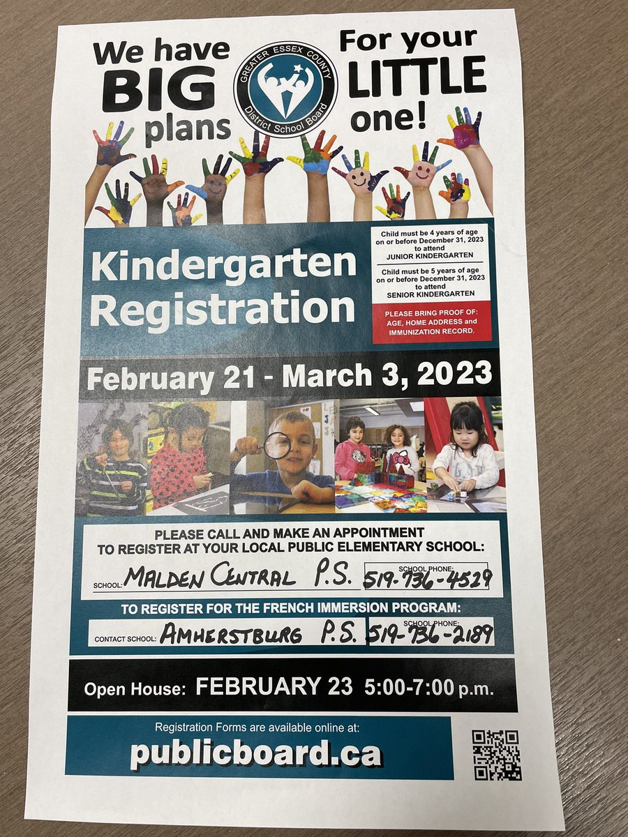 Kindergarten Registration starts soon!  Open House February 23 from 5-7 pm. Malden is a school where We All Belong.