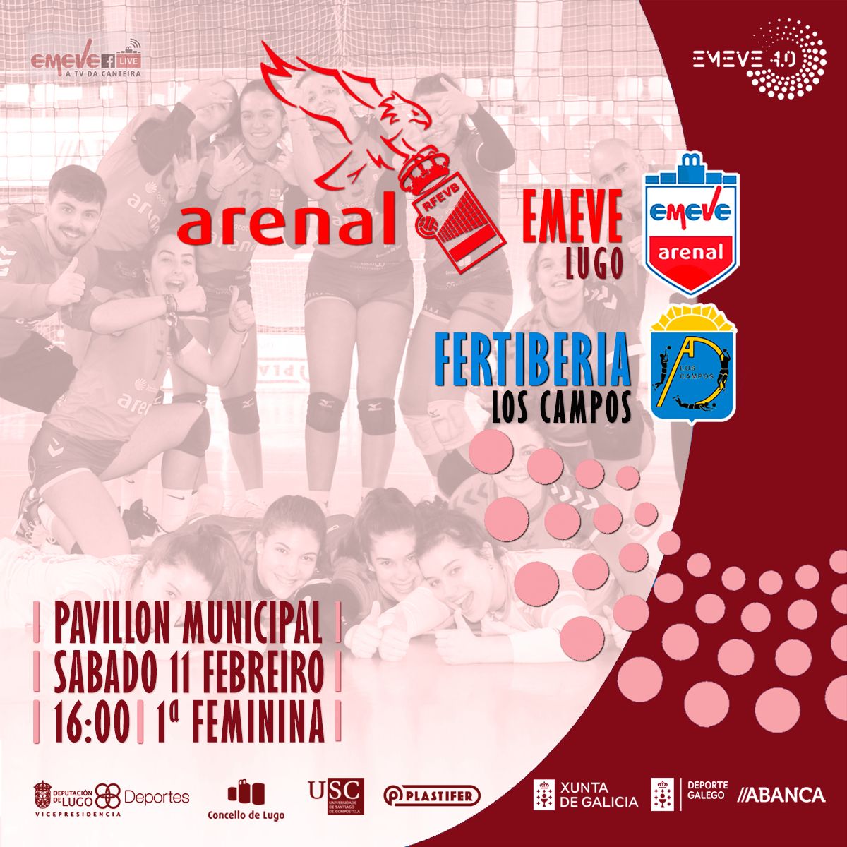 ❤🏐

🏐 𝙎𝙀𝙈𝘼𝙉𝘼 𝘿𝙀 #𝙇𝙊𝙄𝙏𝘼𝘿𝙊𝙍𝘼𝙎 ⚔️

🏐 #1DivisionNacional
📍 Pavillón Minicipal
🗓 Sábado 11 Febreiro
🕔 16:00 horas
🆚 Fertiberia <a href="/ADLosCampos/">A.D Los Campos</a>

𝗔𝗥𝗘𝗡𝗔𝗟 𝗘𝗠𝗘𝗩𝗘 𝟰.𝟬
𝗩𝗜𝗩𝗘𝗢 𝗖𝗢𝗡 𝗡𝗢𝗦 ‼️
❤💙🏐💪