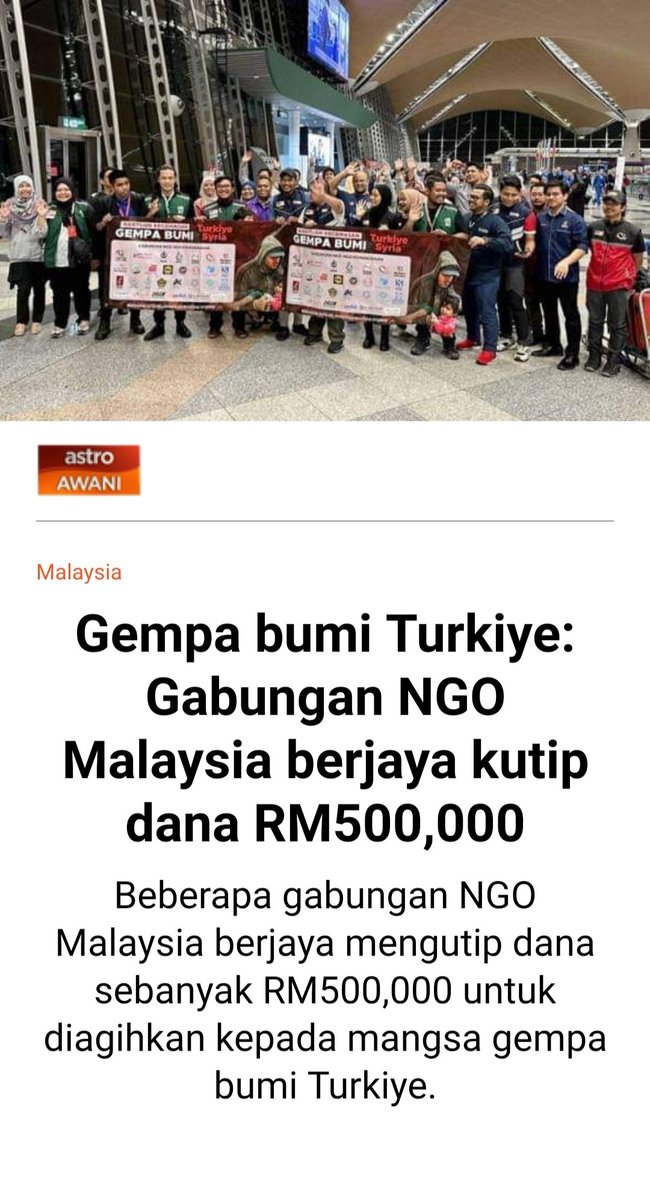 WanNabilahBtMu1's tweet photo. Masha'Allah, Alhamdulillah terima kasih Atas Sumbangan anda semua 🤲🏻❤️🇲🇾
#cintasyriamalaysia #sukarelawanmalaysia #ngomalaysia #Syria #turkiye #pray4syria #gempa #earthquake #TurkeySyriaEarthquake #astroawani https://t.co/ljMOGLoZa0