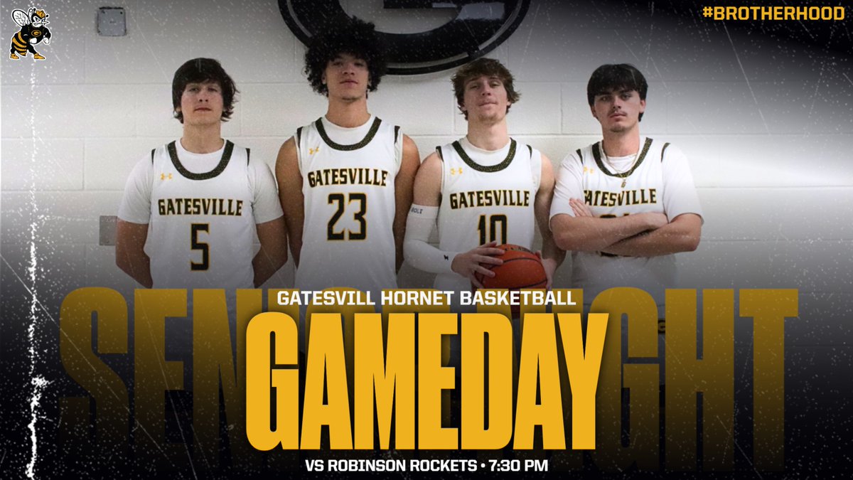 GAME DAY!! Come support our Seniors in their final home game and let's pack the nest and WHITEOUT Robinson!
#brotherhood #HFND