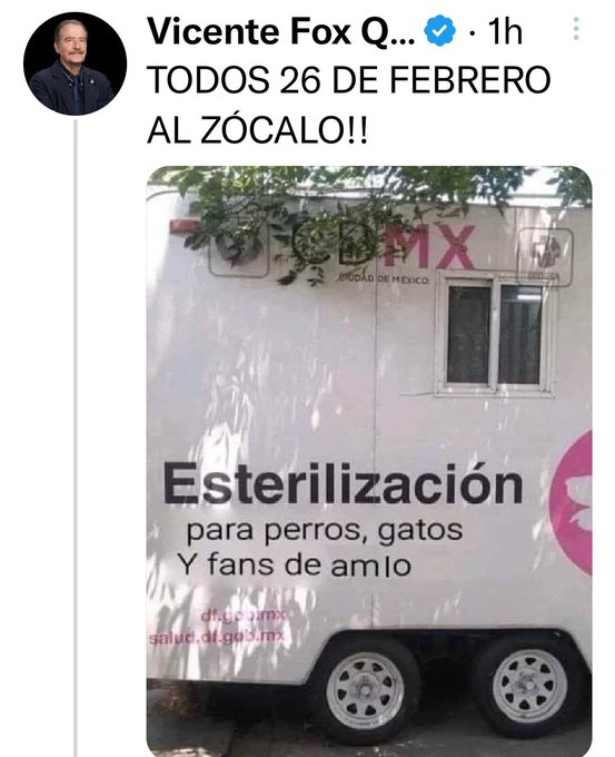 marizxa's tweet photo. 5.Bien q sabe d qué habla el maldito GENOCIDA marihuano-loc0 #VicenteFoxQuezada
Tuvimos un presidente loco, "certificado" x el #Vaticano
#ElSaberEsPoder poder mandar a CHASPM a gobiernos mercenarios q tanto mal han hecho a nuestro maravilloso México!! https://t.co/BJSPKrbC7m