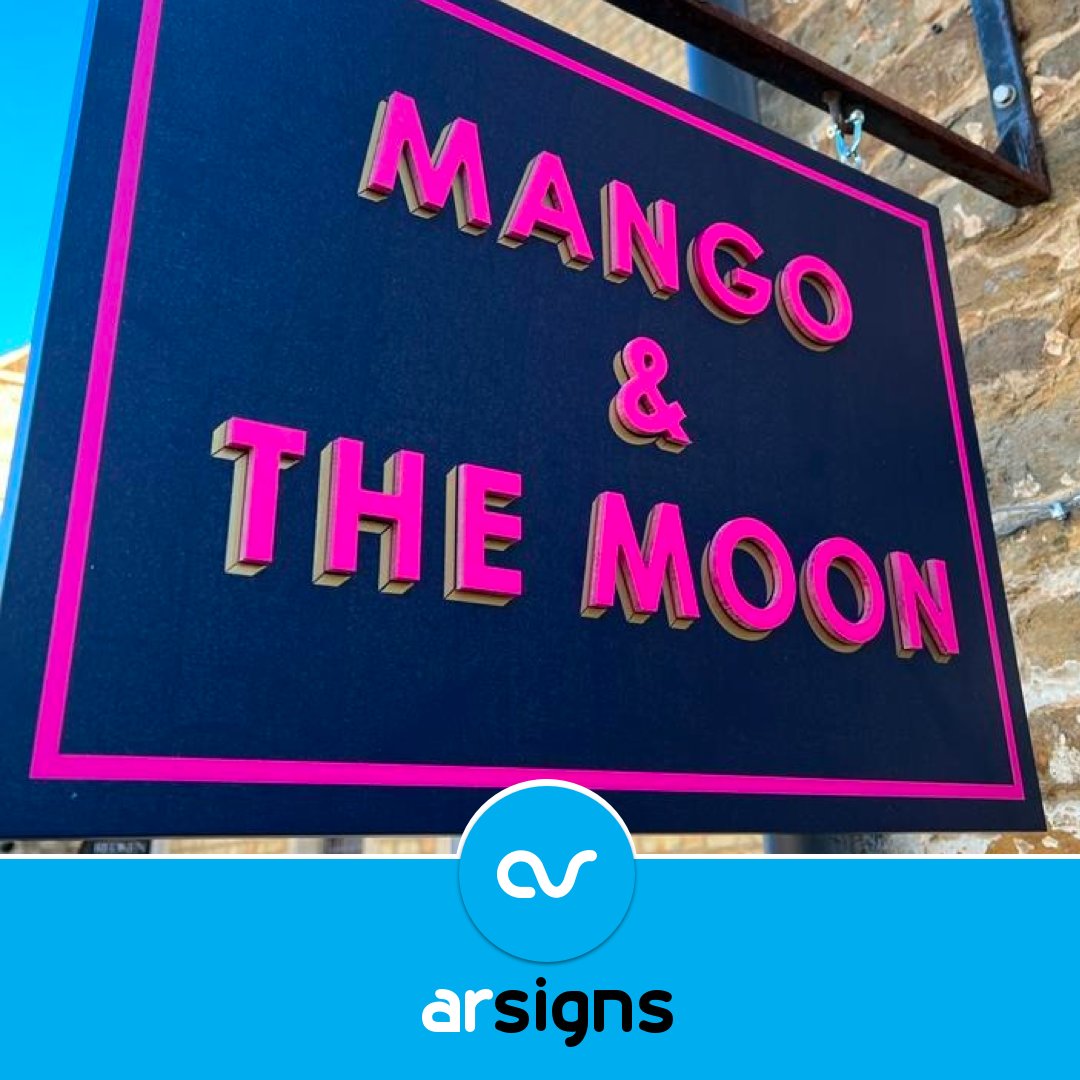 ArSigns's tweet image. Our #FineSignFriday today features our favourite customer name of the year... and maybe our favourite #highstreet #sign too!

Best of luck to #Oakham's #Mangoandthemoon who open their shop doors for the first time tomorrow.