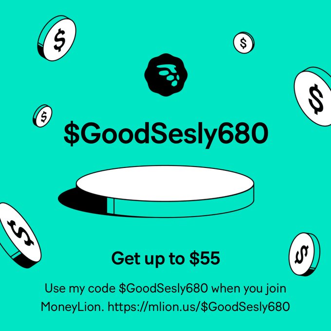 Get up to $55! Use my code $GoodSesly680 when you join MoneyLion. https://t.co/CNExdVh6El https://t.<a href="/tag/amen"class="tags"><span>#amen</span></a><a href="/tag/message"class="tags"><span>#message</span></a><a href="/tag/text"class="tags"><span>#text</span></a><a href="/tag/messenger"class="tags"><span>#messenger</span></a><a href="/tag/accountant"class="tags"><span>#accountant</span></a><a href="/tag/cashappinbio"class="tags"><span>#cashappinbio</span></a>