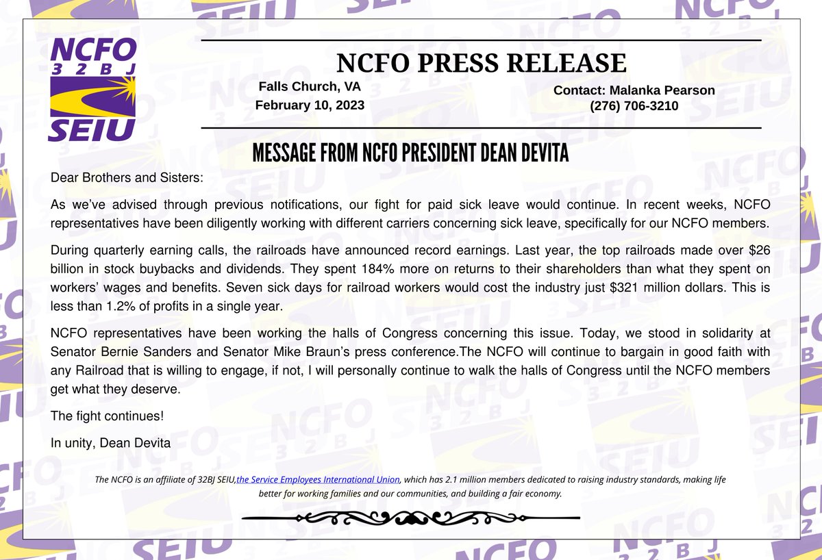 National Conference of Firemen & Oilers (@ncfoseiu32bj) on Twitter photo 