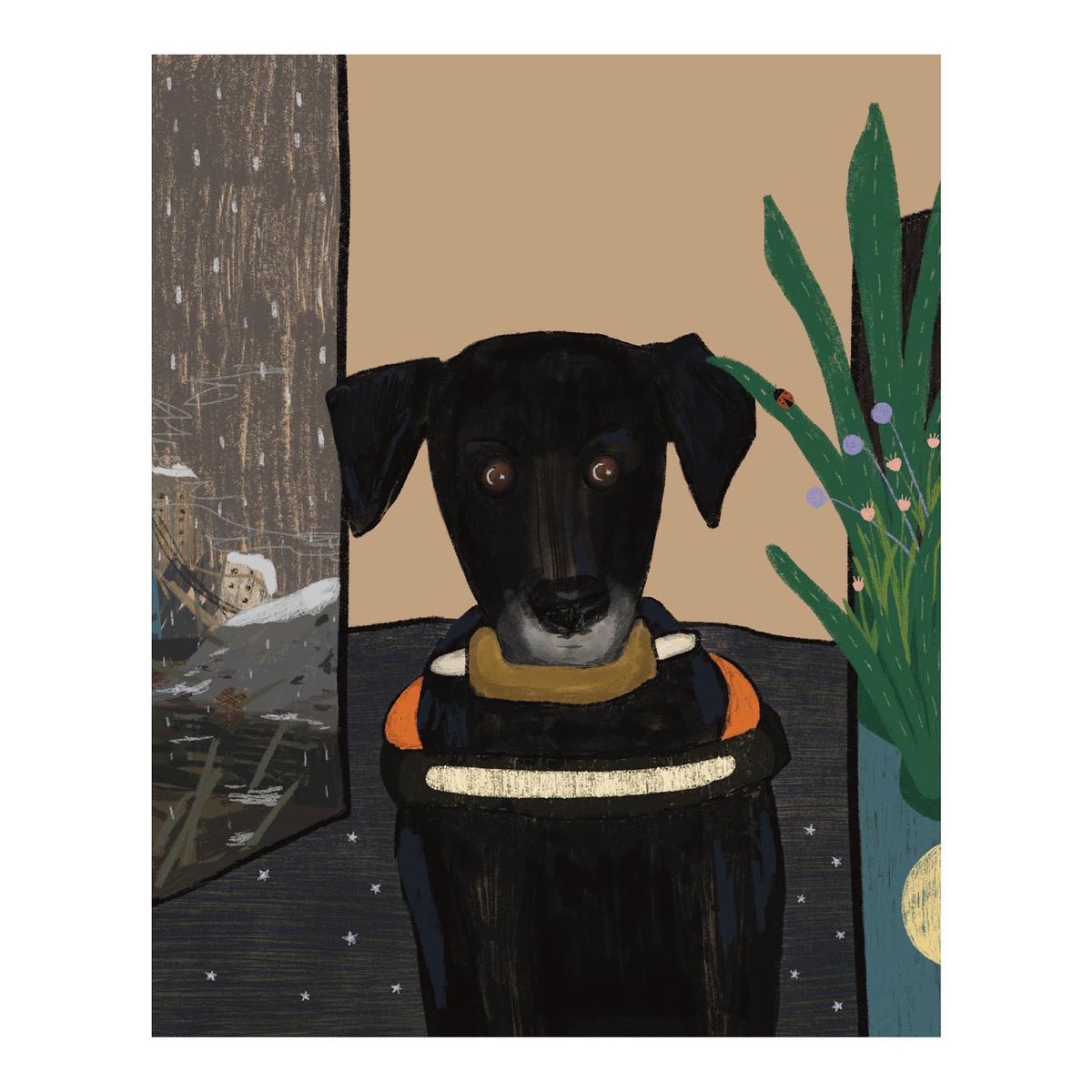 roupin_art's tweet photo. 🙏

#llustration #taiwan #searchandrescuedog #台灣搜救犬 https://t.co/QgyeV13Xnt