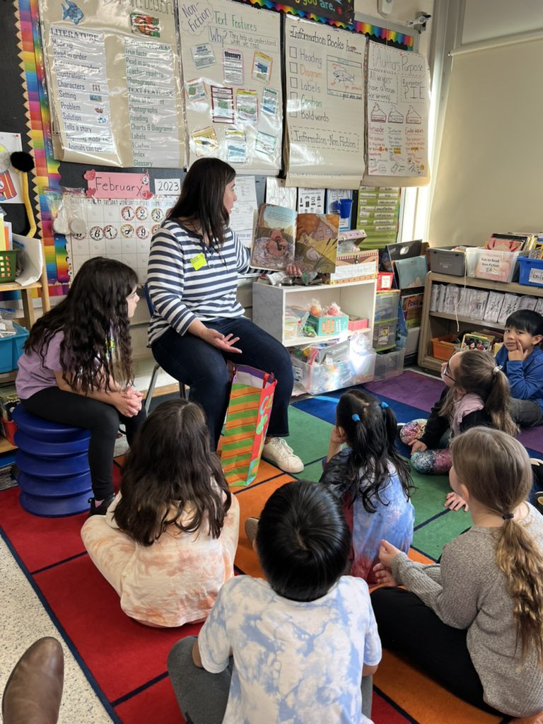 MrsMcCabeNB's tweet photo. A big shout out to Mrs. Pitman for coming in to read to our class today. https://t.co/OuzsBYy4cZ