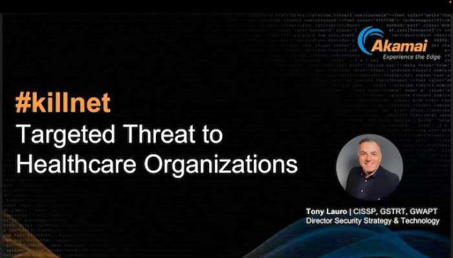 Jerkland's tweet photo. The pro-Russia hacker group #Killnet launched a series of #DDoS attacks against some of the top healthcare organizations in the United States. How can you address the risks? @Akamai @TonyLauro https://t.co/S6uAy6fj5c https://t.co/cdB8jUZiSC