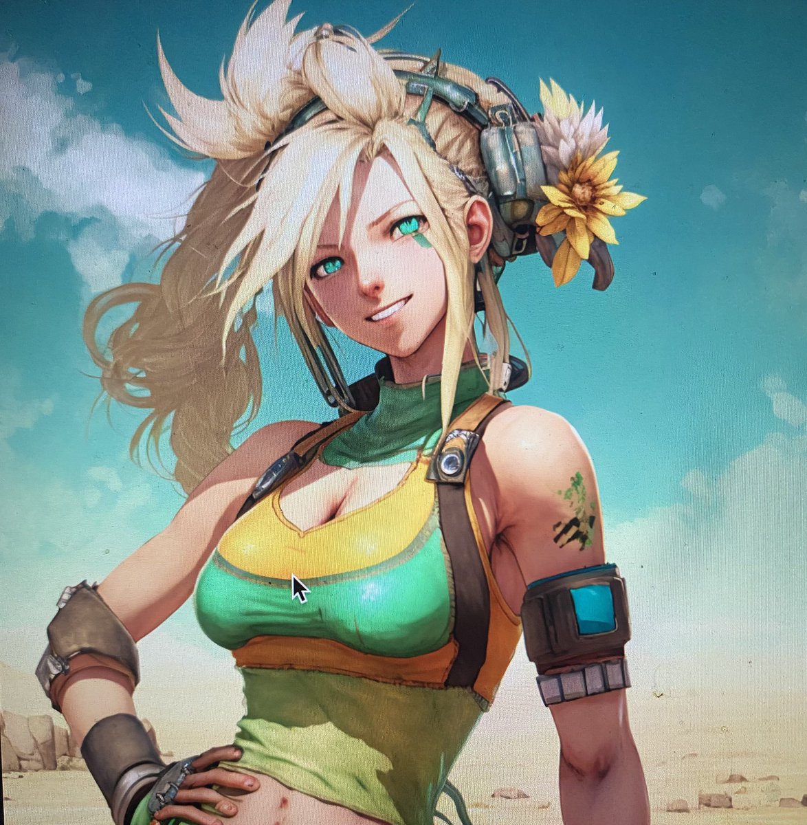AiProConsulting's tweet photo. Be amazed by the stunning depiction of Riku in the latest anima art style. With flowing blond hair and golden emerald clothing, this image captures the essence of her fearless spirit and unyielding determination. #ArtInspiration #AnimaStyle #midjourney https://t.co/S6SJ2ukARS