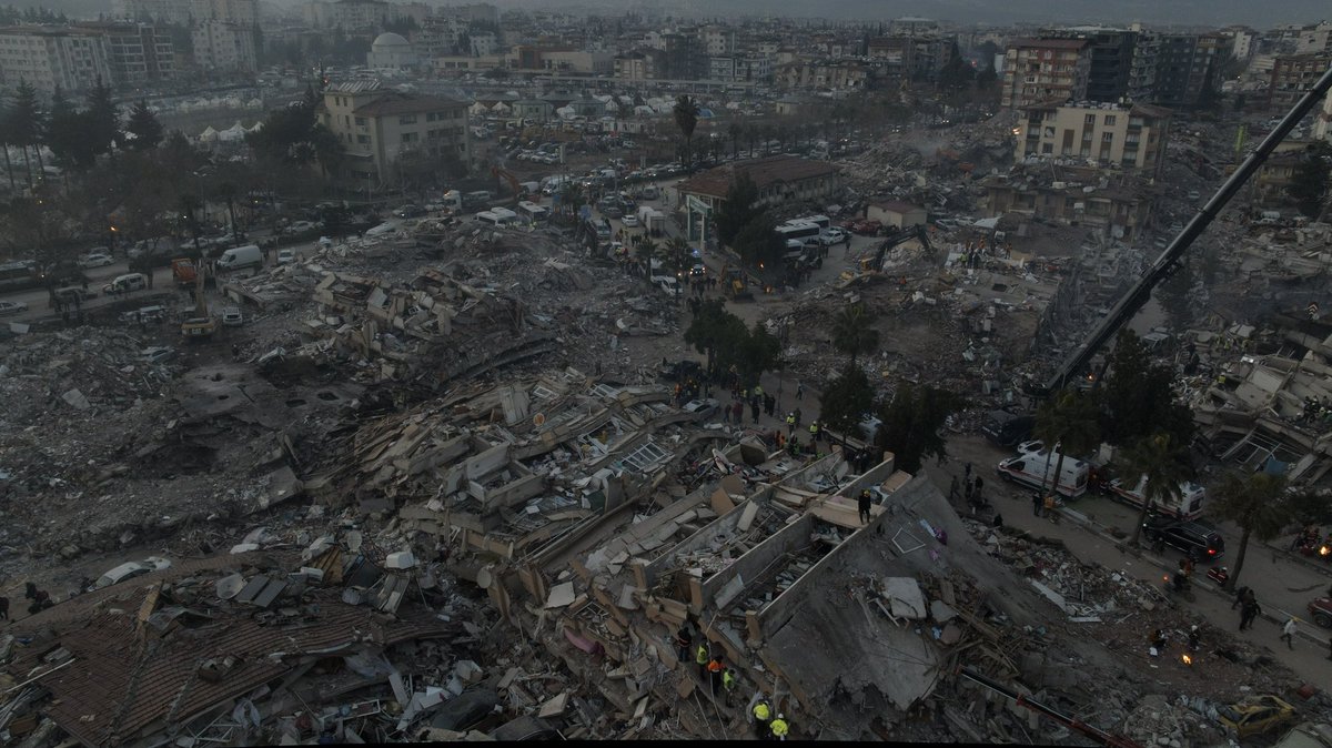 I took this photo with my drone. I hope now you can understand the damage in Hatay.