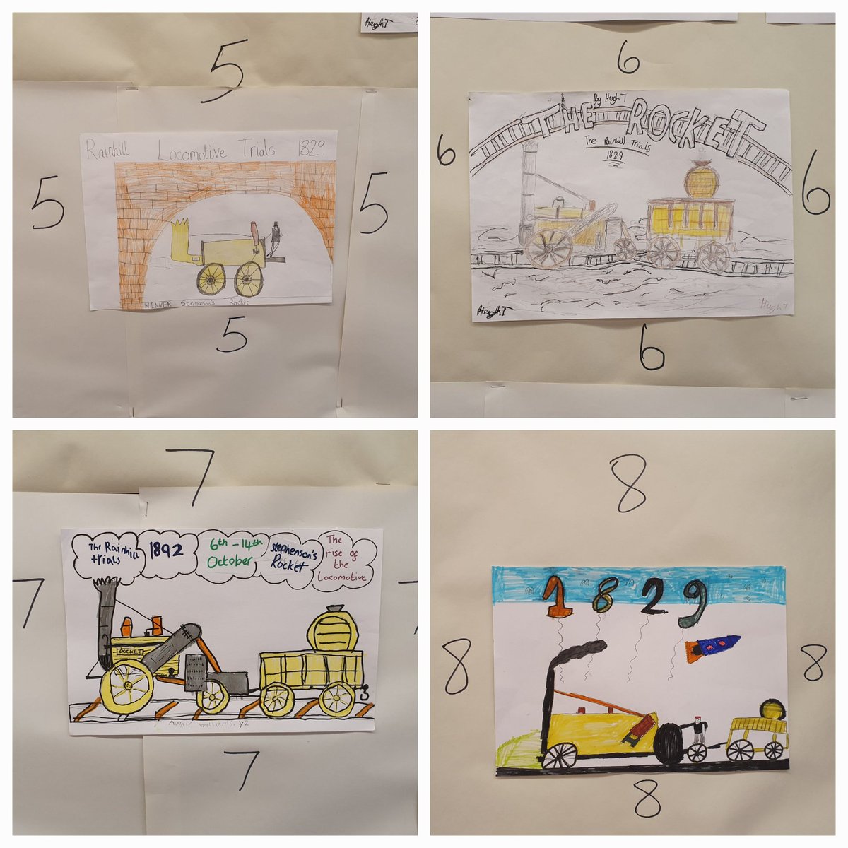 Donna4Rainhill's tweet photo. 🎊Congratulations🎊 
To the 8 nominees in the Railway &amp; Heritage Society school poster competition👏
🗳Now it's up to you Rainhill to visit our Library over half term to cast your deciding vote🗳
@STHLibraries 
@StBartsRainhill  @OakdeneRainhill
@StAnnsRainhill  @longton_lane https://t.co/cqxHXoZXsn