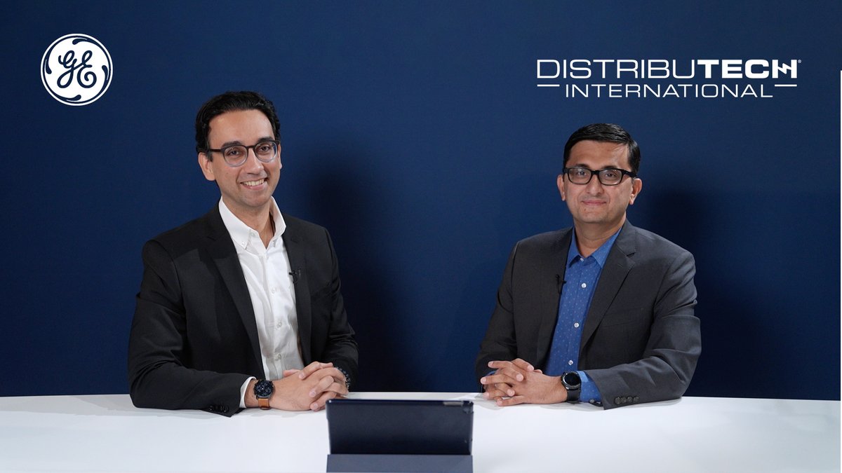 gegridsolutions's tweet photo. #GEGrid at #DTECH2023: Join GE experts Dr. Mital Kanabar & Sal Gill in a fireside chat where they discuss their thoughts, their “A-HA!” moment & what’s next for the grid of the future. Thanks for a great week. Until next year! https://t.co/NP8Q24Bk9o
@DISTRIBUTECH @GErenewables https://t.co/tfu5XfQEig