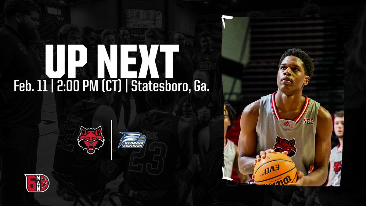 Making the journey from San Marcos to Statesboro to face Georgia Southern tomorrow afternoon

🆚  Georgia Southern
🕑  2:00 PM (CT)
📍 Statesboro, Ga.
🏟️  Hanner Fieldhouse
#WolvesUp 🐺

Notes and links >>> bit.ly/3YARSHO
