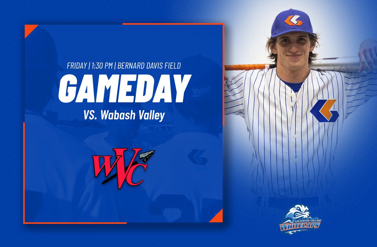 WhitecapBseball's tweet photo. Tournament of Champions has arrived!

🆚 @WVCBaseball 
⏰ 1:30 PM
📍 Galveston, TX
🏟 Bernard Davis Field
📺 https://t.co/XXymIv4Irf

#IslandBoys X #GameDay https://t.co/O2YxKWEOcg