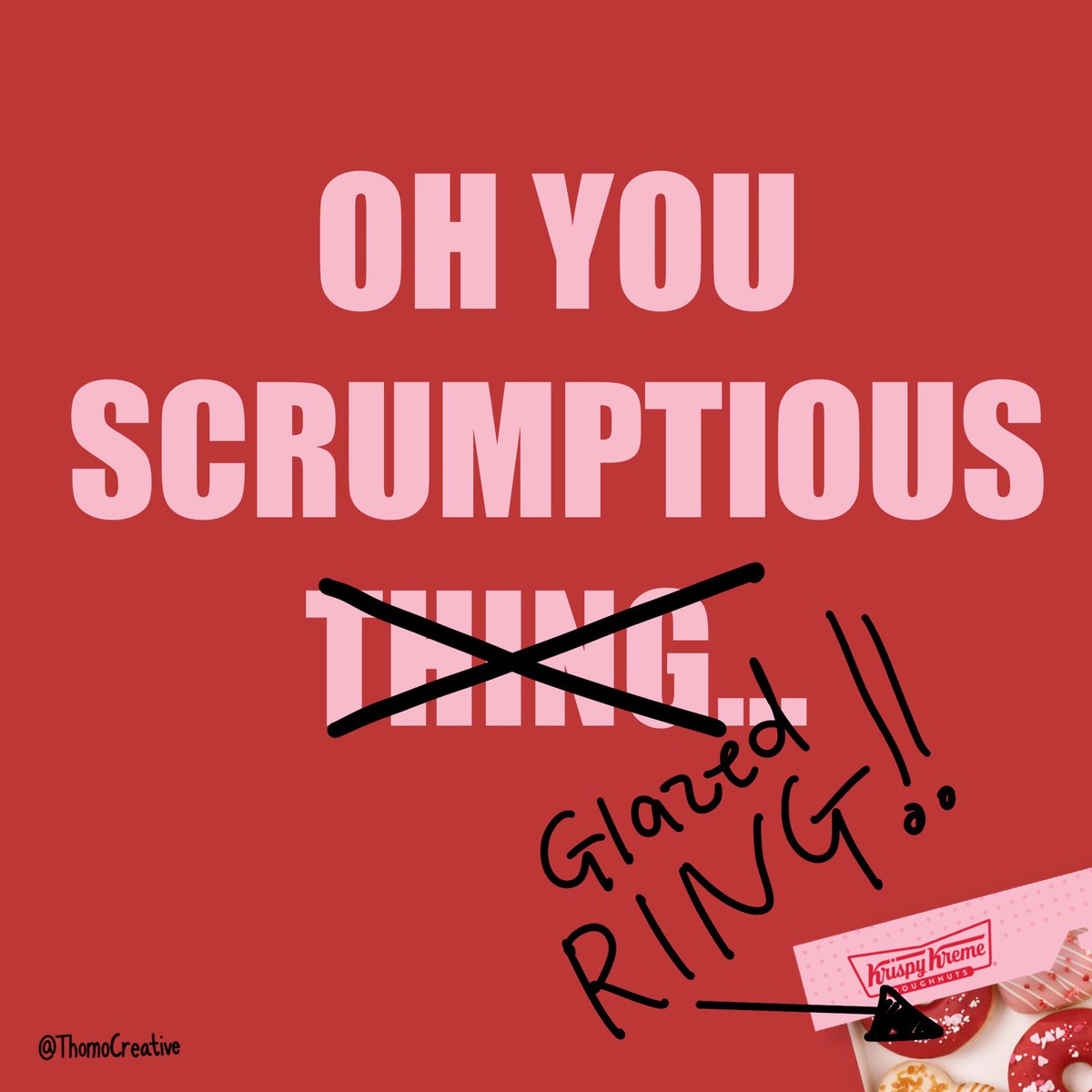 ThomoCreative's tweet photo. Create #ValentinesDay cards/posters featuring lovingly-made @KrispyKremeUK doughnuts to show some love for your work spouses &amp; workmates!! #JoyUnboxed 
@OneMinuteBriefs 🍩 https://t.co/VkesatVNNS
