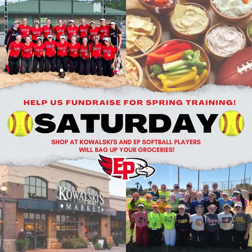 The Eden Prairie Kowalski’s Fundraiser for High School Softball team trip to Florida
February 11, 10am-4pm
The team gets to keep any tips they make from bagging grocery’s and taking them to people’s car. 
Also a % of the sales that day.