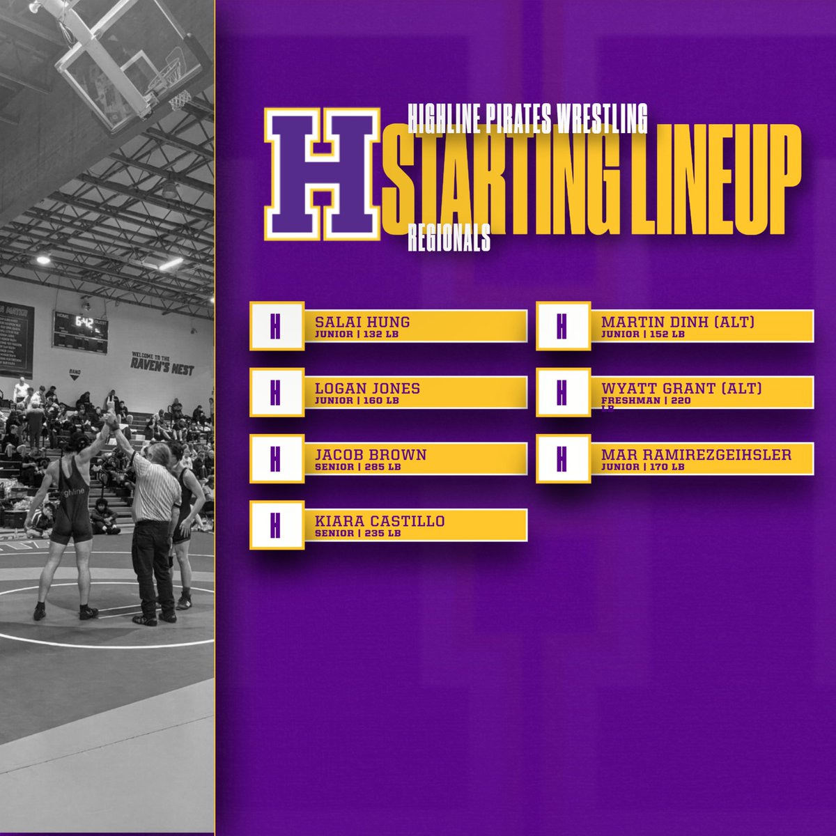 Highlinepirates's tweet photo. Good luck to our Regional Qualifiers this weekend! Boys at Anacortes HS and Girls at Sedro Woolley HS on 2/11/23. You make us #highlineproud #gopirates @highlineschools https://t.co/mkGN1fvnLu