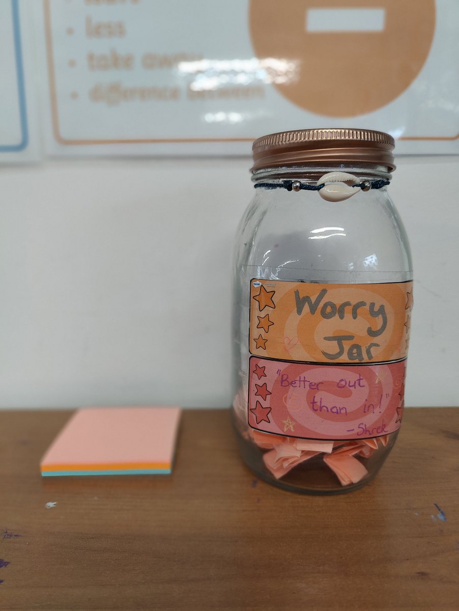 In the wise words of Shrek - 
'Better out than in!'

Our Worry Jar is there to help us whenever we need help, advice or to just get something off our chest's. 

#talkitout #tackleyourfeelings #mentalhealthmatters