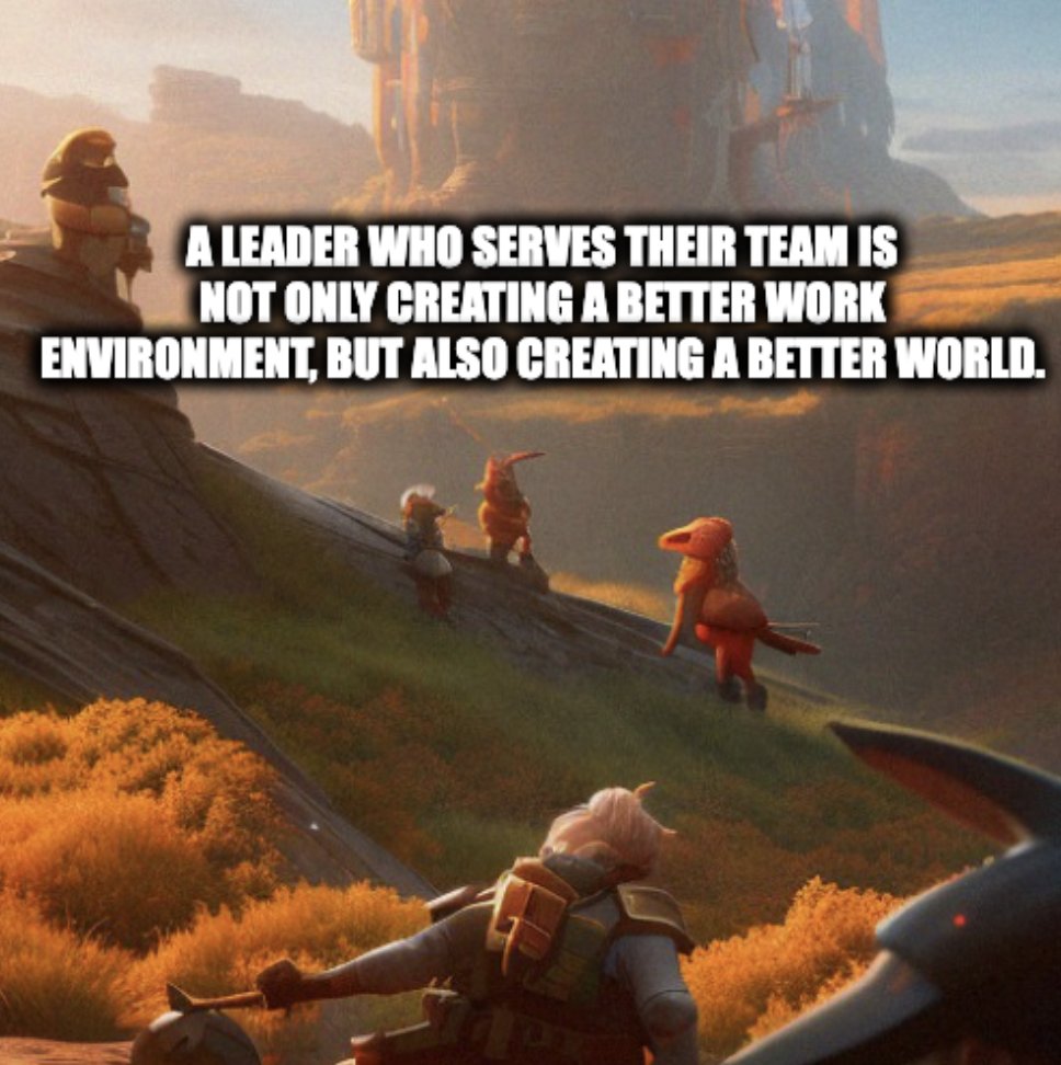 Ben_K_Richard's tweet photo. A leader who serves their team is not only creating a better work environment, but also creating a better world.
#leadership #inspiretrust #teamwork https://t.co/vusa5vMYj8