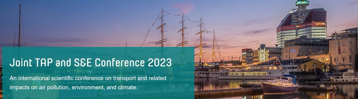 Join us at the transport &amp; air pollution scientific  #TAPconference spanning #airquality, vehicle #emissions #nox #co2 #measurement #modelling inc. this year #shipping &amp; policy. In the beautiful #gothernburg 🇸🇪 25th Sept. Abstract deadline now  24th Feb. bit.ly/3YCSpcq