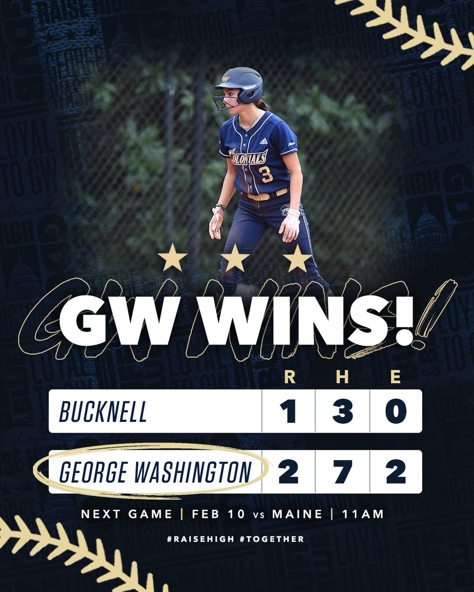 𝐆𝐖 𝐖𝐢𝐧𝐬!

Down one in the bottom of the 7th, S. Torres tied it with a solo shot and Mia Parker walked it off with a sac fly!

#RaiseHigh | #Together