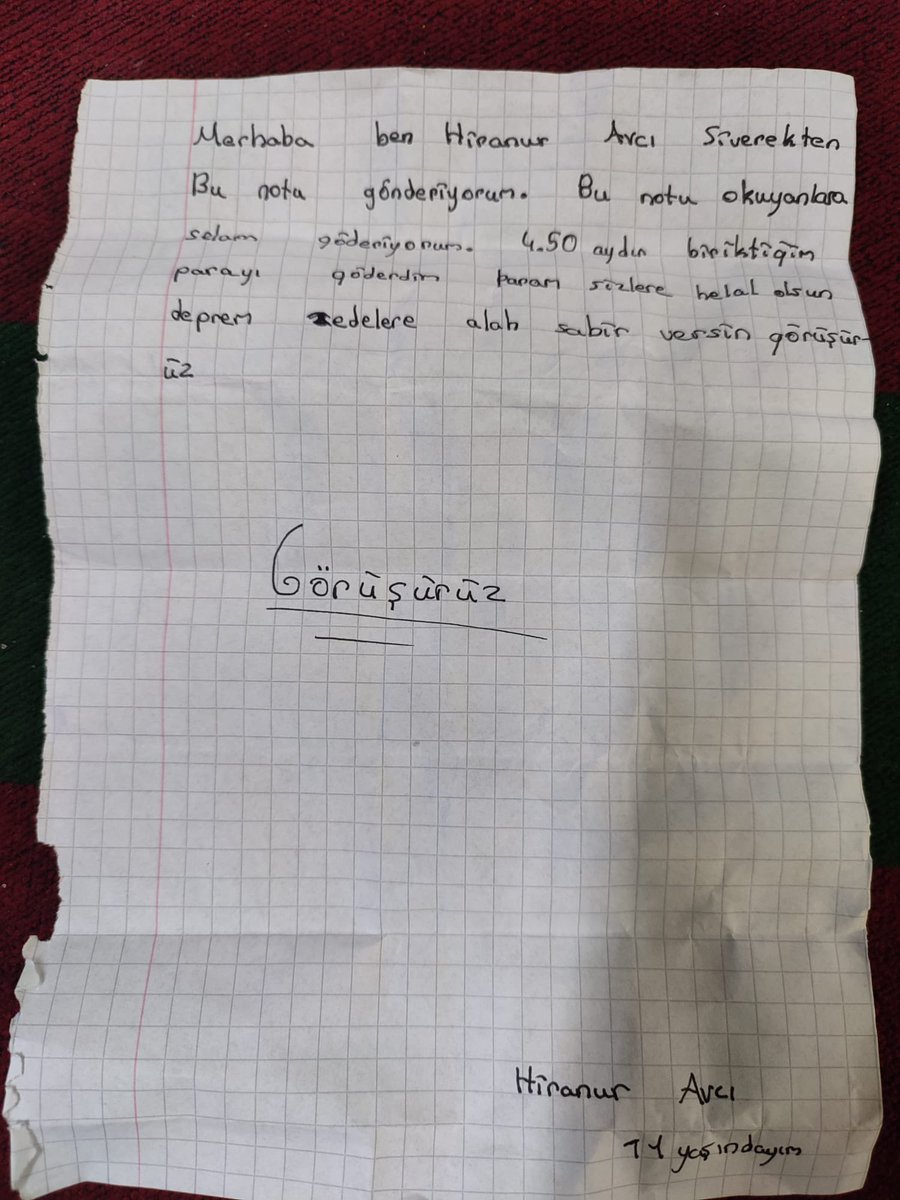 Siverekten bir mesaj var. 11 yaşında hira. Dünyayı çocuklar yönetsin.