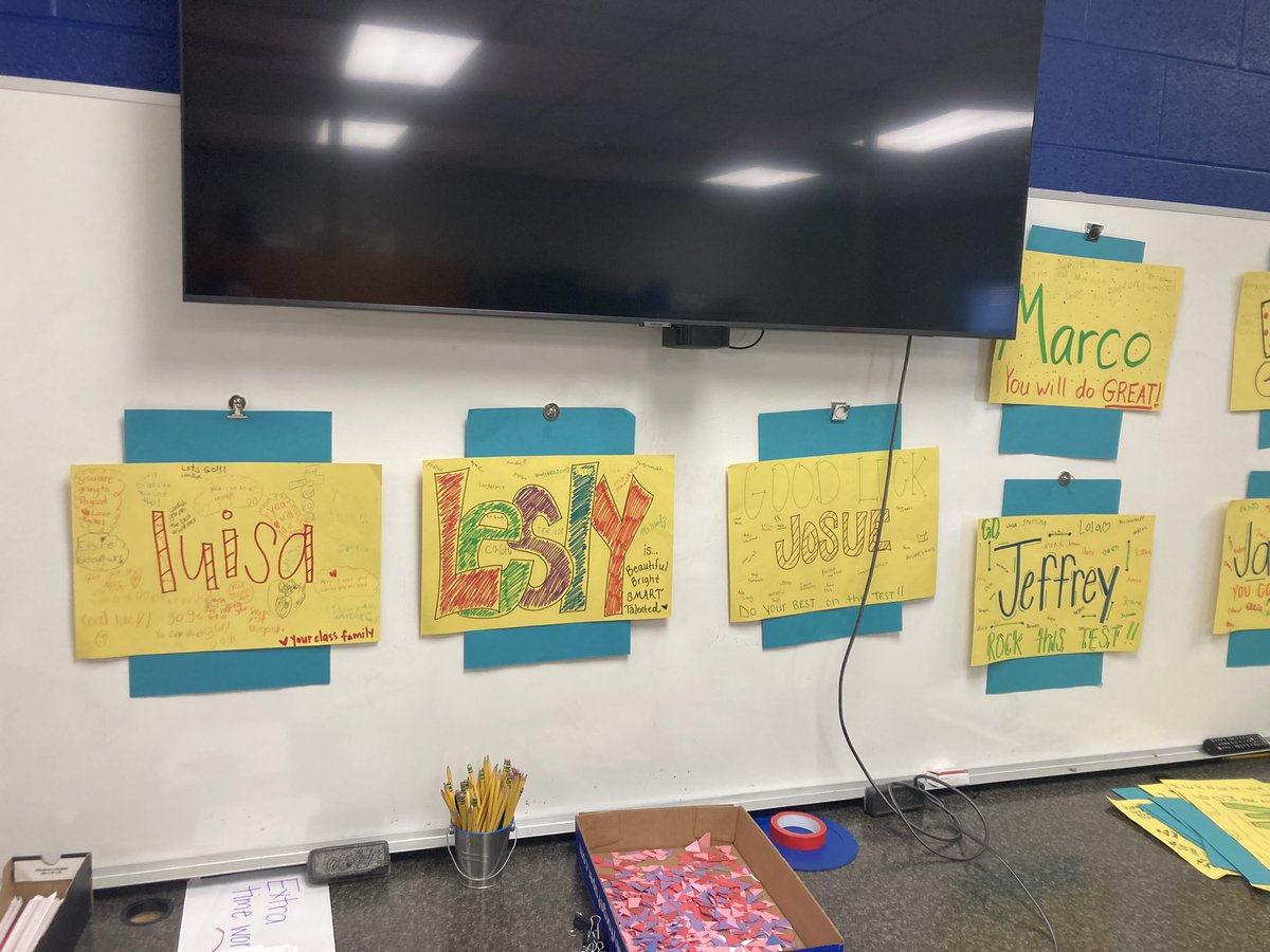 <a href="/MustangsWbe/">WBE Mustangs</a> A-Team surprised the #SCSELDepartment students with posters &amp; treats before <a href="/WIDA_UW/">WIDA™</a>!
“oh wow our friends really love us”
“I think this is going to make me cry”
“I feel so special”
“I’m ready now!”
 <a href="/JamiJWarren/">Jami Warren</a> <a href="/AlisonHackney1/">Alison Hackney</a> <a href="/janglin17/">Jennifer Anglin</a> <a href="/McMenAMY05/">Amy McMenamy</a> <a href="/Carmstrong_Ed/">Crystal Armstrong</a>