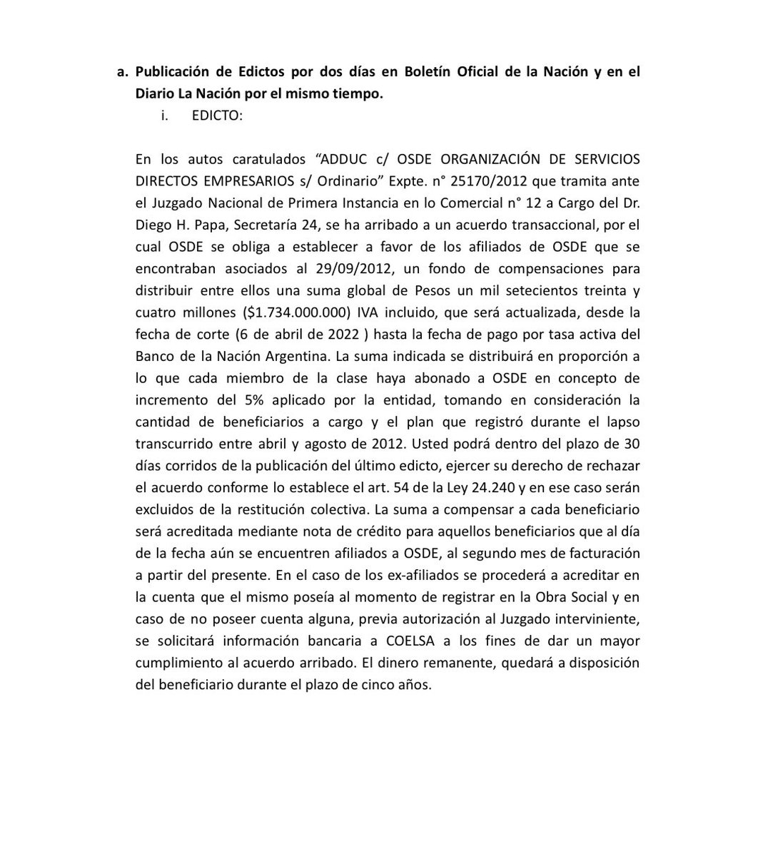 DrConsumidorArg's tweet photo. Esto es una BOMBA 💣💥!!!

🤑 Afiliados de OSDE tienen $2 mil millones para cobrar! 

Apúrense, todavía no salió el edicto pero van a tener 30 días nomas para presentarse en el juzgado y cobrar! https://t.co/jIHCKBku6l