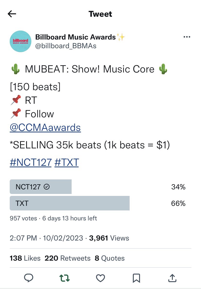 @billboard_BBMAs @CCMAawards done for #NCT127