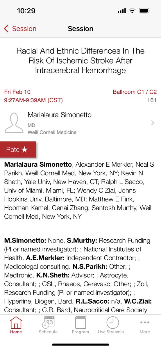 @WCMCNeurology chief resident @ML_Simonetto presenting our findings at #ISC2023. @hoomankamel @merkler_alex @CenaiZhang @sheth_kevin @WendyZiai