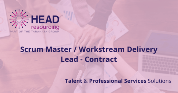 GraemeAtHead's tweet photo. New opportunity! Scrum Master / Workstream Delivery Lead - Contract - #Edinburgh. https://t.co/3eLFy0eKSl https://t.co/T0D1TCzOzS