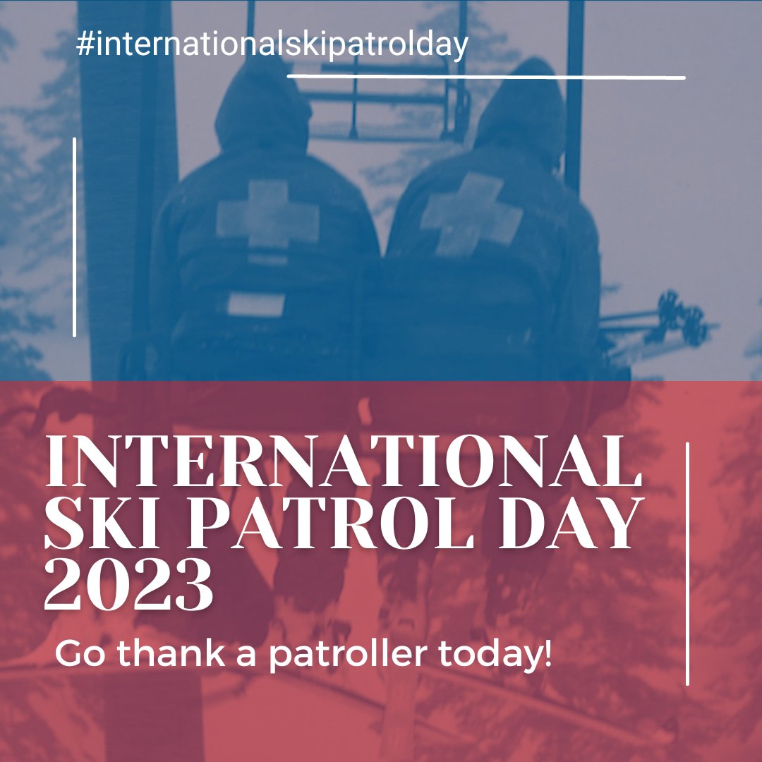 Today is the 2nd annual 'International Ski Patrol Day.' Let's celebrate! To all you patrollers: THANK YOU. You all are our heroes and do more for our mountain communities than you can imagine. 

#internationalskipatrolday #skipatrol #alpinemeadows @palisadestahoe
