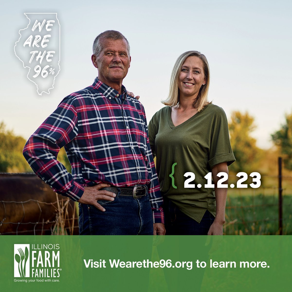 @ILFarmFamilies has declared 2023 as the Year of the Farmer! Keep an eye out during the first half of the Super Bowl for some familiar farm faces this Sunday! #Wearethe96 #FarmersofIllinois