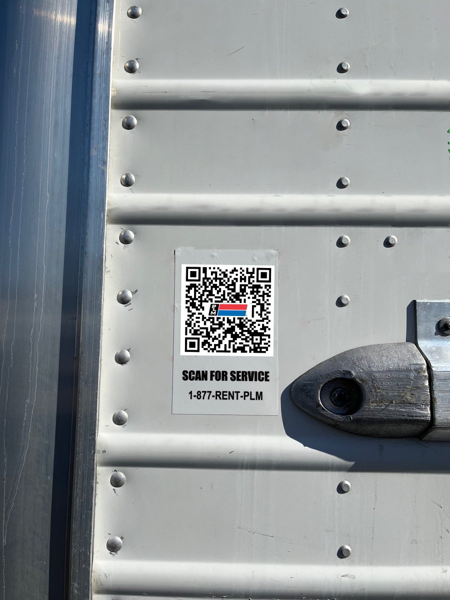 We are proud to announce the new maintenance QR codes that are on all of our trailers. These QR codes allow you to scan, submit a service request, and have a PLM Maintenance Professional assign work in seconds. #fleetmanagement #fleetmaintenance #leansupplychain