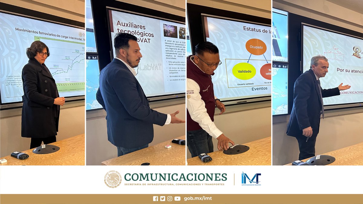 IMT_mx's tweet photo. El Instituto Mexicano del Transporte tuvo el gusto de recibir a Jorge de Mendoça, Presidente de la Asociación Intermodal de América del Sur (AIMAS Intermodal) y a Luis Felipe González de la Asociación Mexicana de Transporte Intermodal (AMTI).
#TransporteIntermodal #AIMAS #AMATI https://t.co/AtEhfOJE7l
