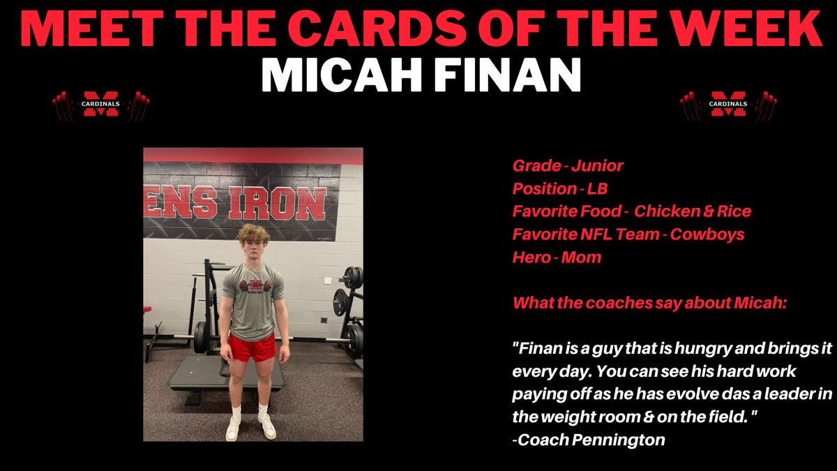 coach_pickup's tweet image. Our Cards of the Week. These athletes are always focused on improving every single day. #OnePercent #BAWA @FootballMelissa