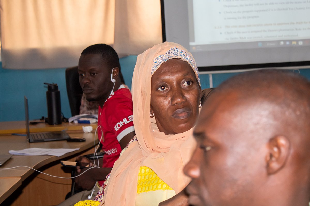 InSISTGlobal's tweet photo. The support training on the eLMIS draws close to an end as the trainees indulge in the last stages of the Support training. @MohGambia, @JSIhealth 
#elmis #gambiandigitalsolutionproviders #techgambia #insistglobal https://t.co/pjsVBLQDnU