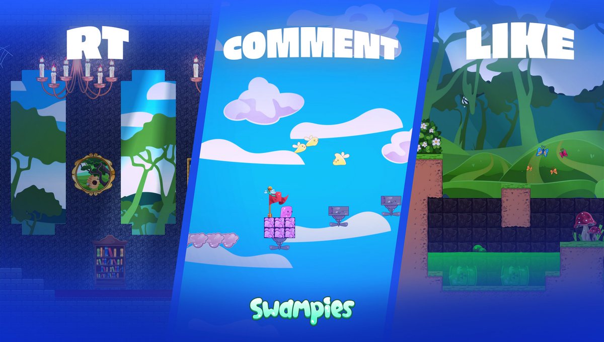 Swampies_io's tweet photo. Ready for a challenge? 🤔
We've something special to share - teasers of our maps that will be available to all our players! 🗺️
Which one will you choose? Let us know your favorite by liking, retweeting, or commenting on this post 😇
#swampies #mapmania https://t.co/JVUOvPfEj4