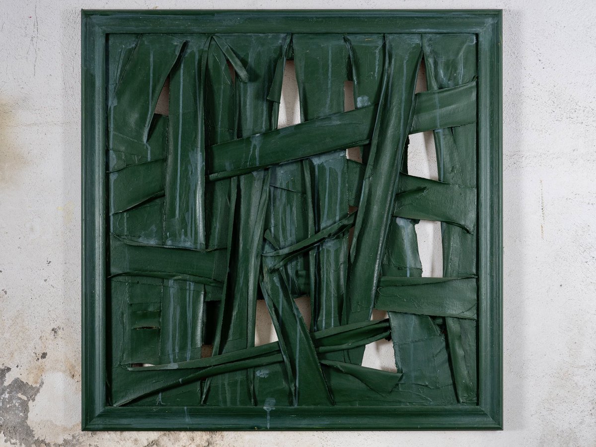 griccobe_art's tweet photo. #Title: Dedalo
#Year: 2020
#Technique: acrylic colours, wood, canvas bendages
#Support: frame 90 cm x 90 cm

#art #contemporary #artist #painting #fineart #nft #nftart #nftartist #nftcollector #nftcommunity #cryptoart #digitalart https://t.co/OUXJXNdk7J