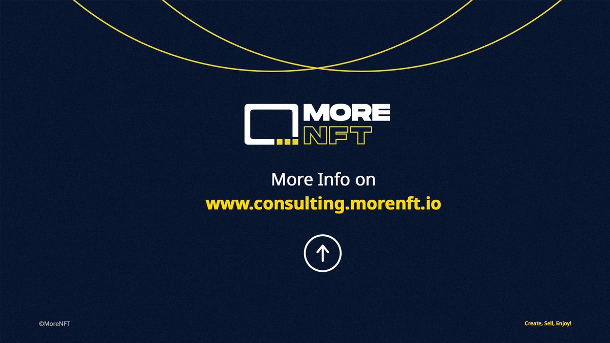 Do you want to develop your project Web3? 🤔
MoreNFT offers you comprehensive consulting for Blockchain Technology! 💪🏼
The Future is here, what are you waiting for?🚀

#nftita #nftprogram #web3 #Fantoken
