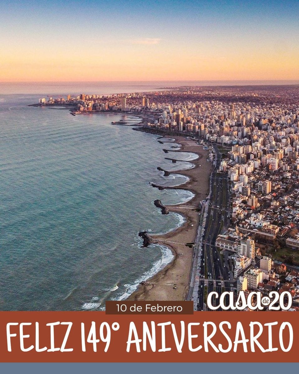 CasadeVeinte's tweet photo. ¡Felicidades Mar del Plata en tu 149° Aniversario!
#149AniversarioMardelPlata
#MarDelPlata
#MDP
#LaFeliz
#SomosCasade20 https://t.co/1vhNDXaIyK