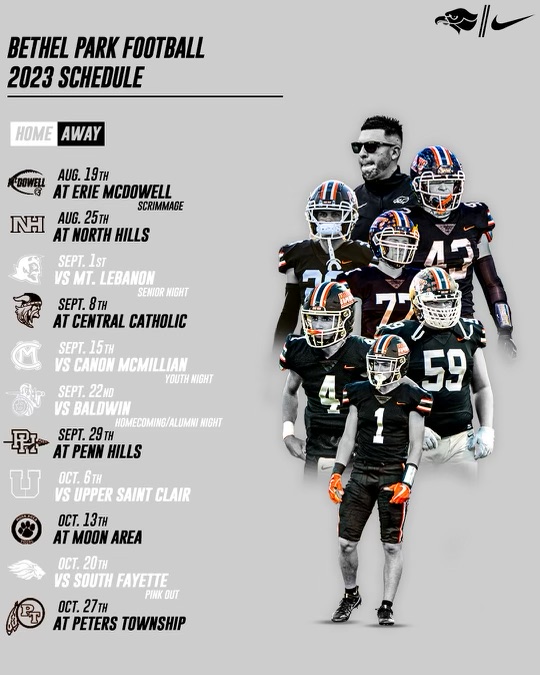 Bethel Park High School Football on Twitter "23' Bethel Park Football