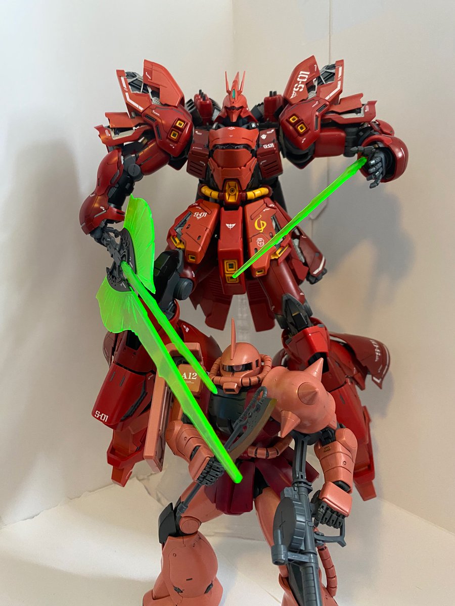Dea_MSN04's tweet photo. Char Aznable &amp; Amuro Ray

#gunpla #gundam #ガンダム https://t.co/oiS2vR0vaX