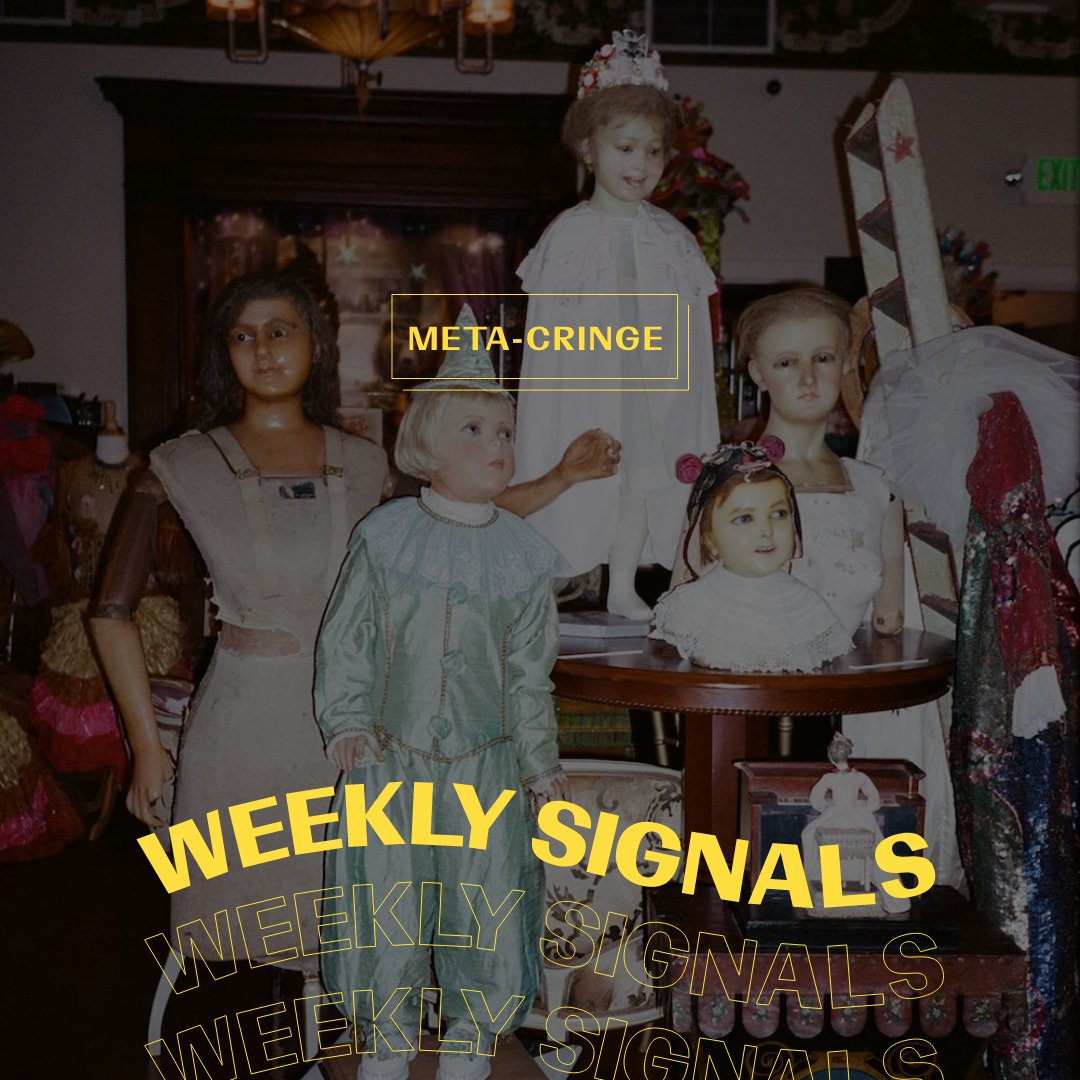 WConranDesign's tweet image. 🚨 Weekly Signals #45 – META-CRINGE 🚨 

🫠 Ne soyez plus gêné·e d’être gênant·e 🫠
 
 Pour en savoir plus 👉linkedin.com/feed/update/ur…