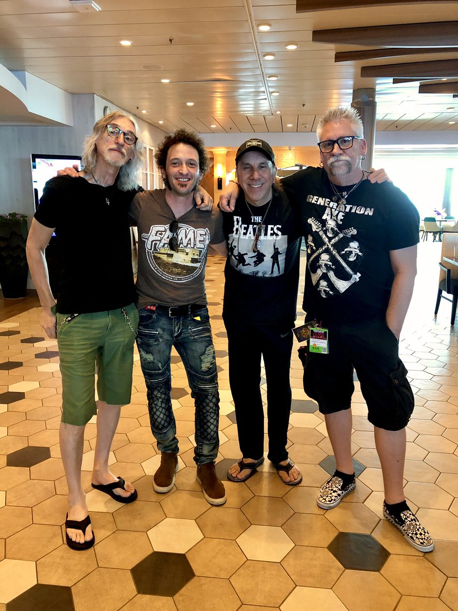 #flashbackfriday 2020 the ultimate drumhang with great friends on Monsters of Rock cruise #monstersofrockcruise #travelforwork #tourlife #drumtech